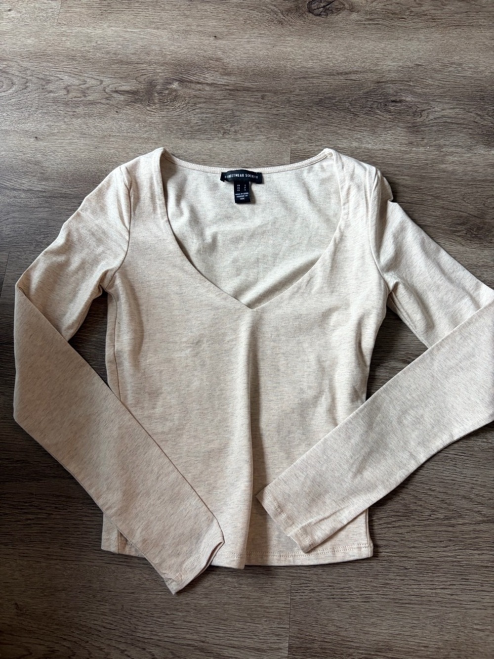 V neck long sleeve